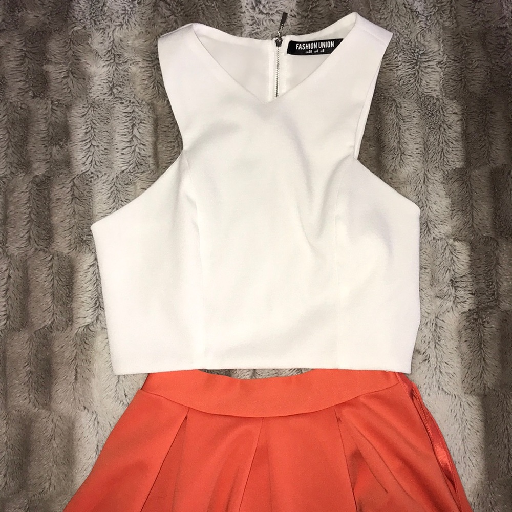 White crop top